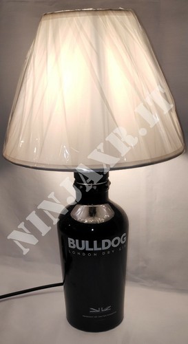 Lampada bottiglia gin bulldog - bottiglia,