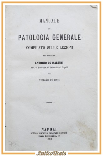 Manuale patologia generale - di,
