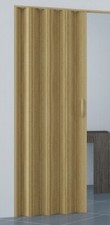 PORTA SOFFIETTO PVC effetto legno H 214 x  83 cm ADATTABILE maniglia / serratura