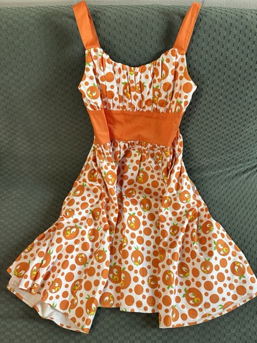Vestito uccellino arancione