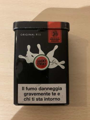 Scatola latta lucky strike - scatola,