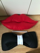 Cucini fiocco fatti a mano artigianali forma di bocca labbra rosse donna e papil