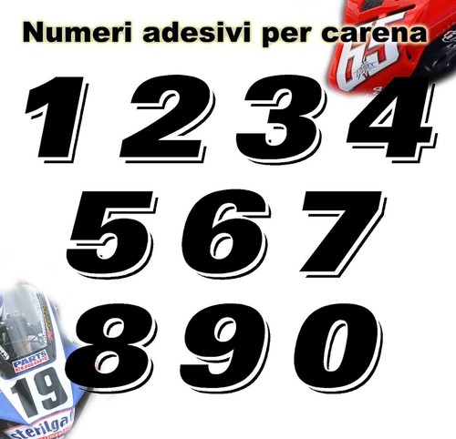 Numeri adesivi uso gara - numeri,