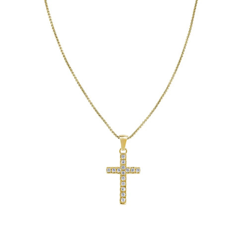 Amen collana croce acciaio - collana,