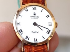 Rolex cellini lady 3600 manuale oro 750 1980 lire 14000000