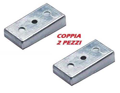 Coppia anodo alluminio - anodo, non