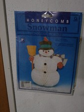 Festone addobbo Natale " Pupazzo di Neve " 22.86 cm centrotavola 