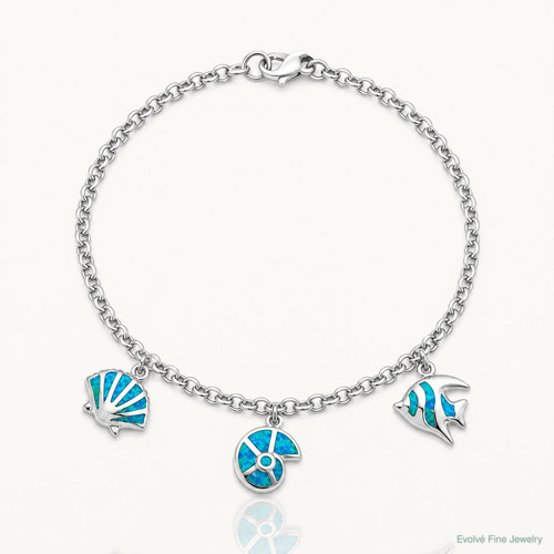 Bracciale charm argento - bracciale,