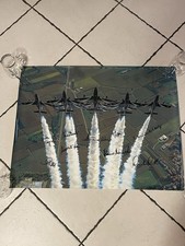 Poster Manifesto FRECCE TRICOLORI FIRME PILOTI Aeronautica Militare 1992 Rivolto