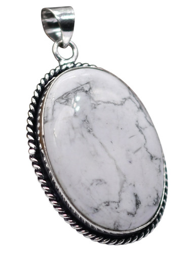 Ciondolo howlite pietra - howlite,