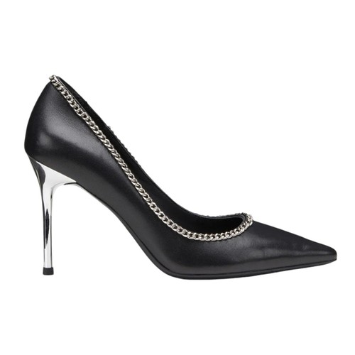 Cult décolleté nero pelle - décolleté,