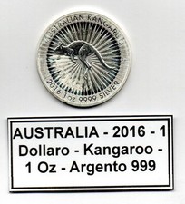 Australia - 2016 - 1 Dollaro - KANGAROO -  1 OZ - Argento 999 - (MP2291)