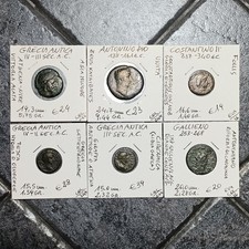 Lotto 6 Monete Romane e Greche