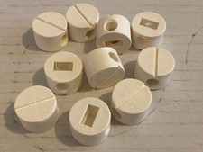 128437 x 10 IKEA Raccordi porta dadi in plastica letto Trysil - BIANCO