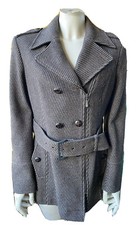Cappotto a righe Claudia Gil marrone-grigio tg. 44