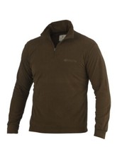 Beretta Uomo Light Polar Fleece Mezza Zip Marrone Outdoor Caccia Amanti Natura