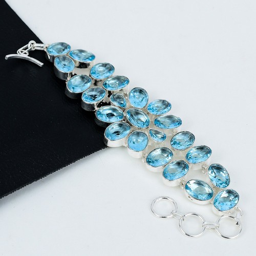 Svizzero blu topazio gemma - blu, 925