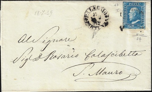 1859 lettera regno sicilia - 1859,