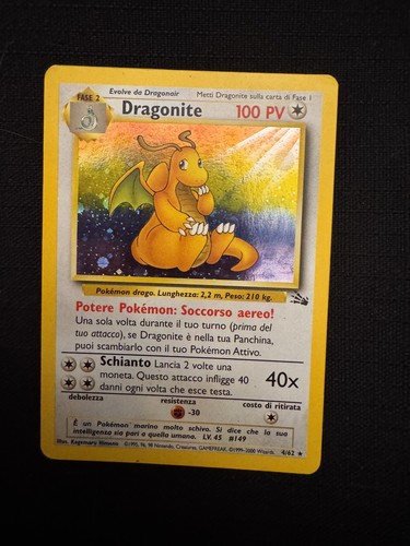 Dragonite holo fossil 1ª - dragonite, 4/62