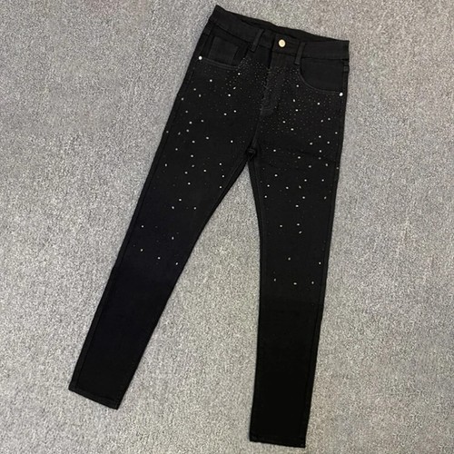Jeans uomo lusso nero diamante - uomo,