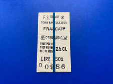 BIGLIETTO TICKET TRENO