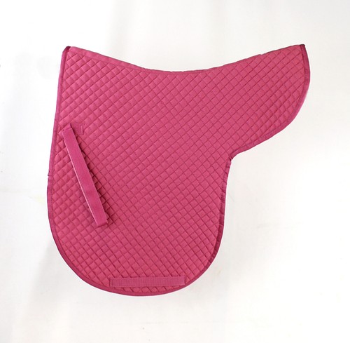 Dressage shaped saddle - saddle, pad