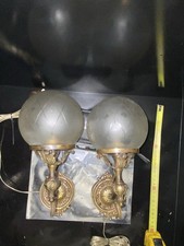 coppia applique vintage In Ottone