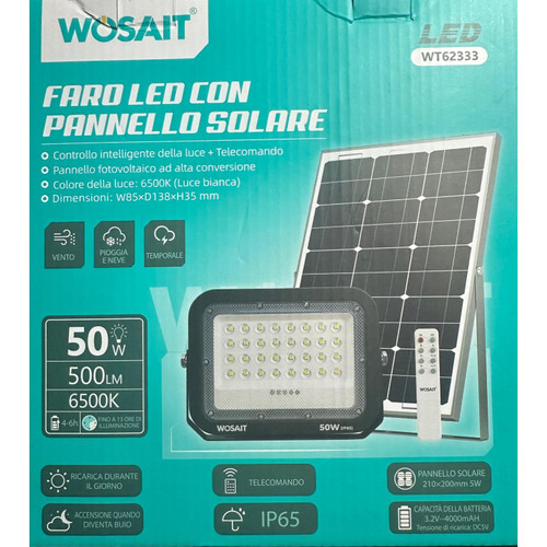 Faro led solare 50w - led,