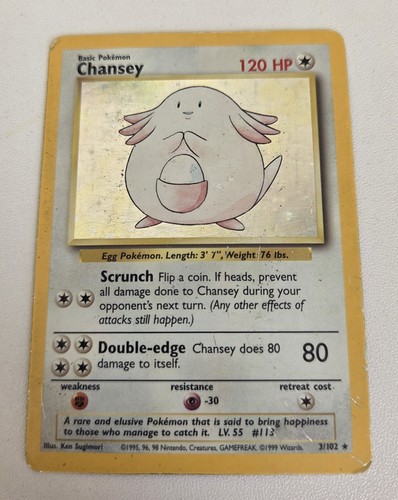 Holo chansey base - chansey, set