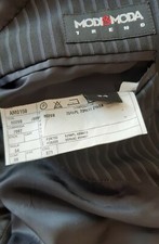 Abito uomo fresco lana Modi & Moda linea Trend. Gessato blu