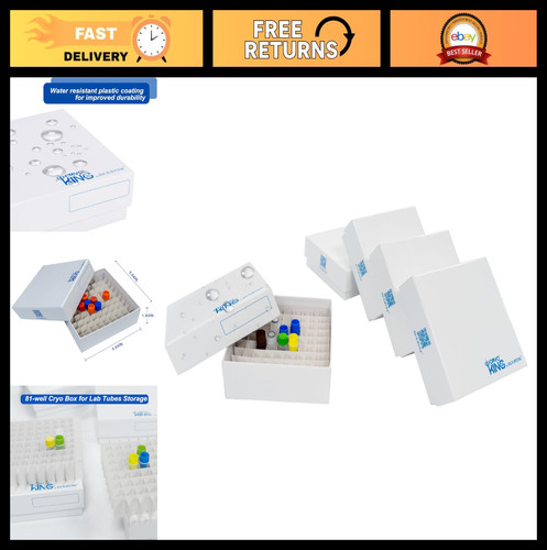 Well microtube cryo box set - 81-well,