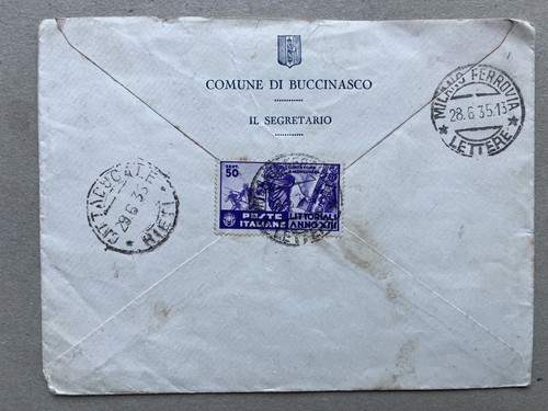 Busta regno 50c littoriali - 50c,