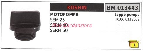 Tappo koshin motopompa sem - koshin,