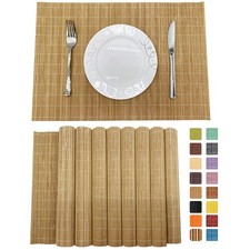 Set pezzi tovagliette bambù - set,