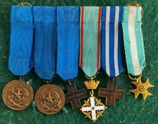 Medagliere Medaglia Mignon Croce Merito Guerra Valor Militare Ordine Repubblica