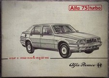 ALFA ROMEO 75 TURBO -Libretto