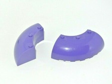 LEGO: lotto 2x mattoncini angolo rotondo 6 x 6 x 2 - rif 87559 viola scuro - ...