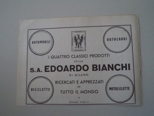 Advertising pubblicità 1938 - advertising,