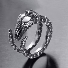 Anello Uomo Baphomet Corno di