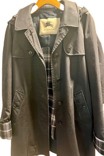 Burberry trench coat black - trench, +