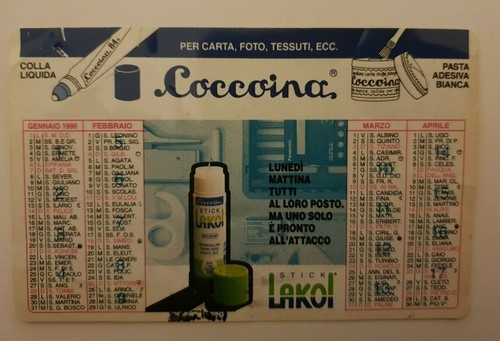 Calendarietto tascabile - calendarietto,