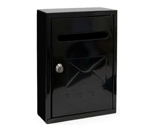 Cassetta postale nera - , buca