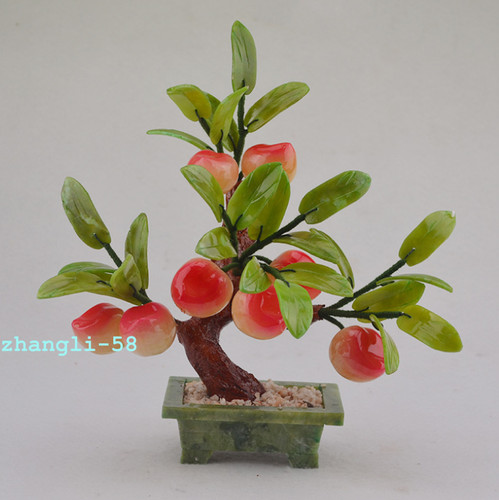 Bonsai giada pesca pietra - bonsai,
