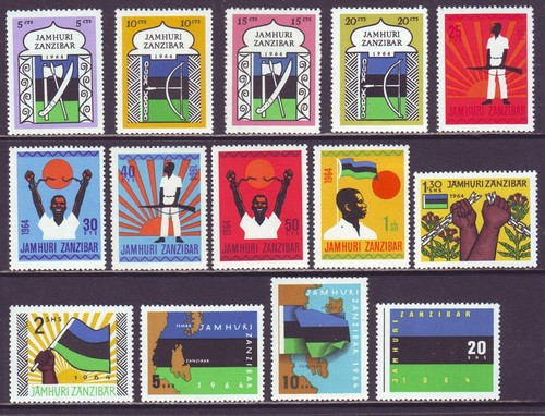Zanzibar 1964 305 318 mnh - zanzibar, 305-318