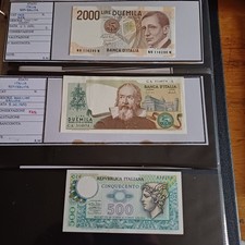 Vecchie Banconote Italiane 2 + 2 + 500 Lire Alta Conservazione Lotto Z21