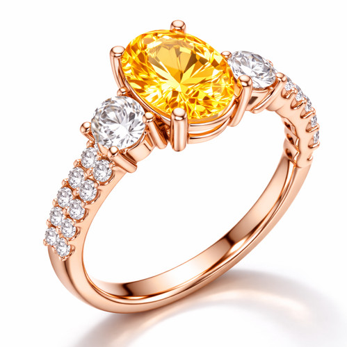 Anello oro carati con - 14,