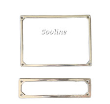 Coppia cornici Targa Acciaio