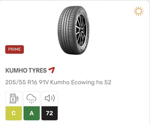 Khumo tires 205 - khumo,