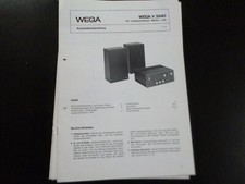 Manuale di servizio originale schema elettrico WEGA V 3840