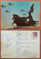 ROMA - ALTARE DELLA PATRIA - STATUA VITTORIA ALATA - FAIRCHILD C-119 G 1973